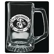 The Hobbit The Green Dragon Premium Etched Glass Stein